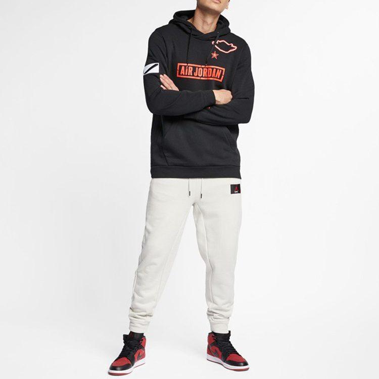 Jordan Sweatshirts Men's Black Hooded Moderate Regular AT9168-010