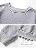 Men's Autumn Sports Loose Fit Solid Color Pullover Hoodie with Long Sleeves