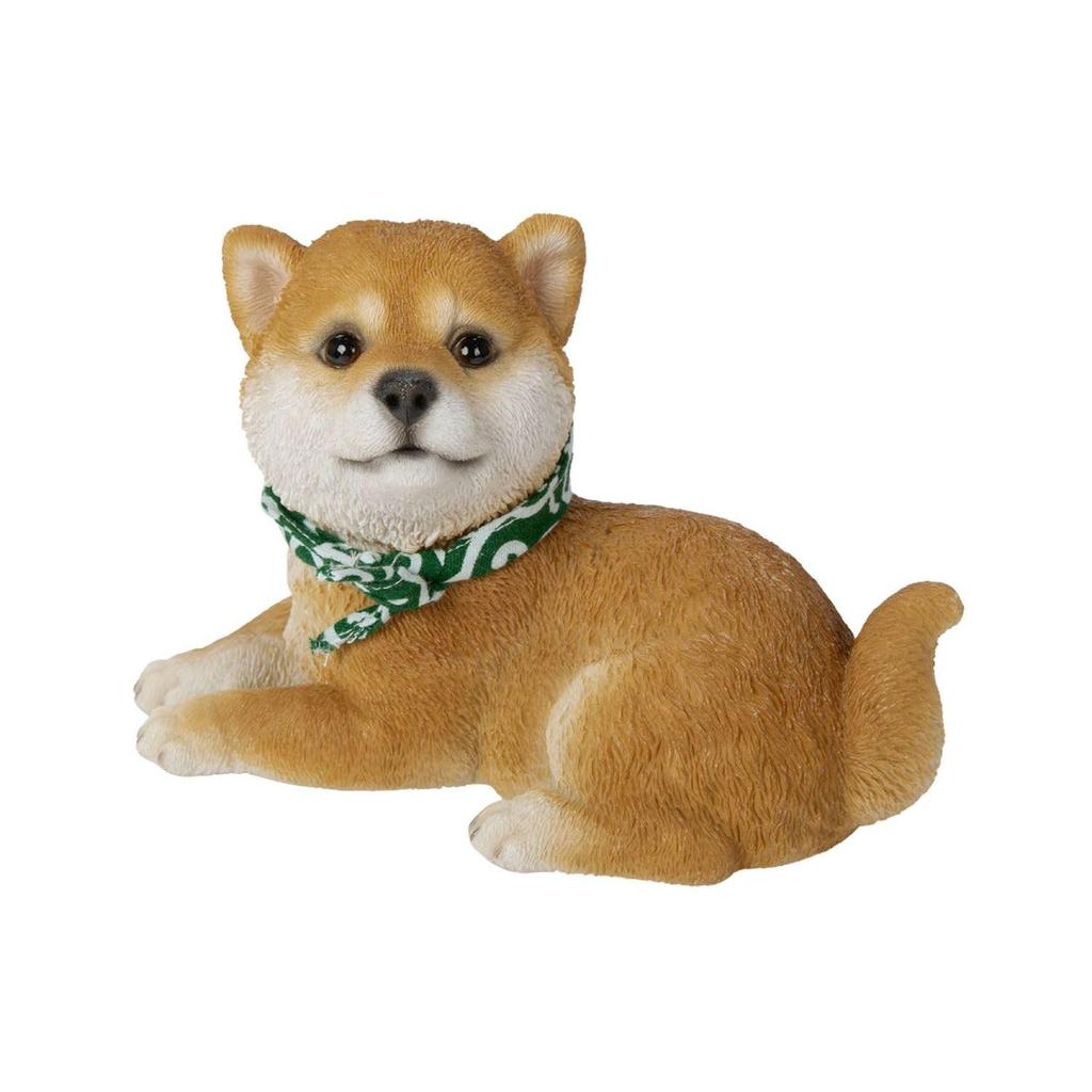 Ubia Sitting Miniature Shiba Inu 15.5 x 8.5 x 10cm Doll Figurine Ornament Animal Garden Decoration Dog H24090