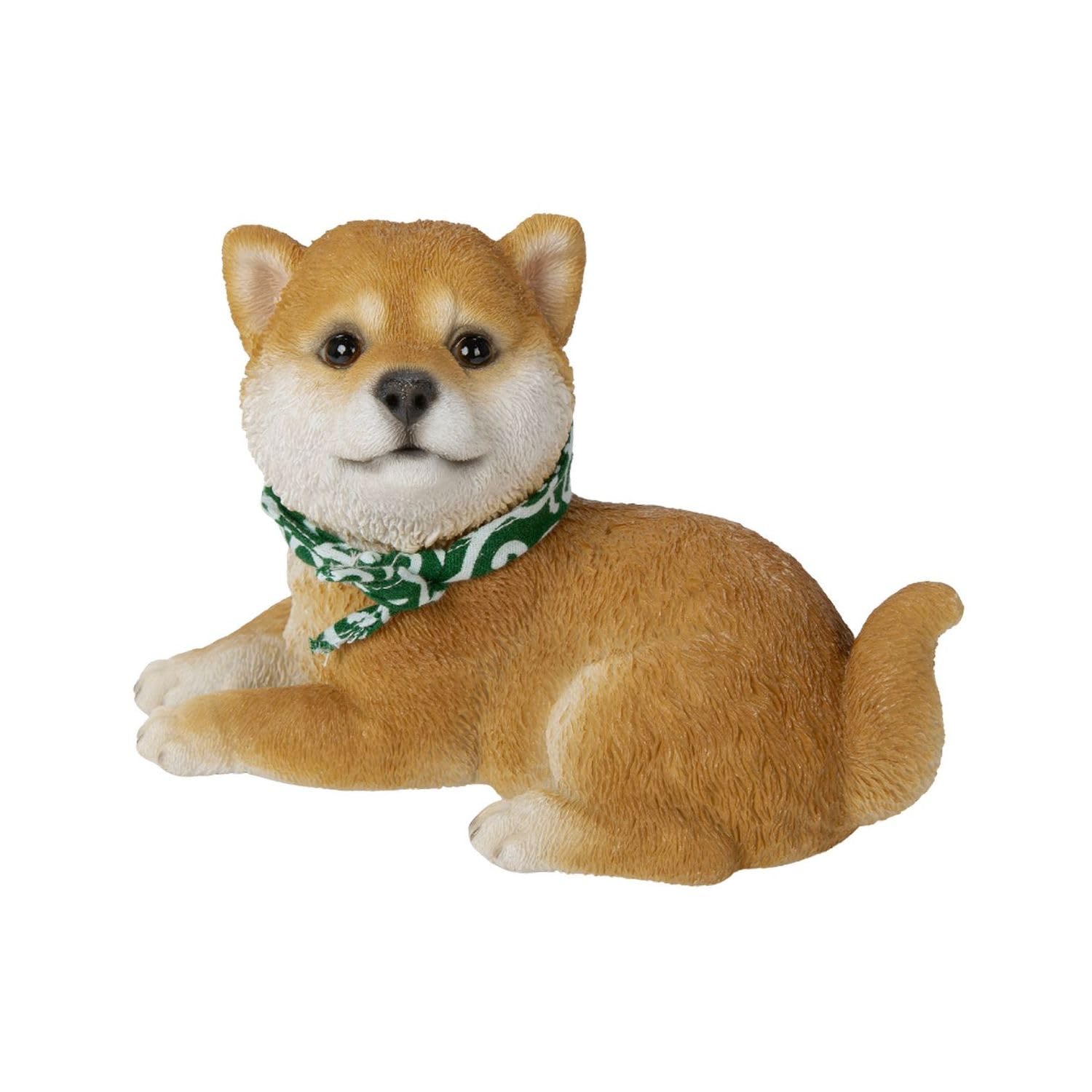 

Ubia Sitting Miniature Shiba Inu 15.5 x 8.5 x 10cm Doll Figurine Ornament Animal Garden Decoration Dog H24090