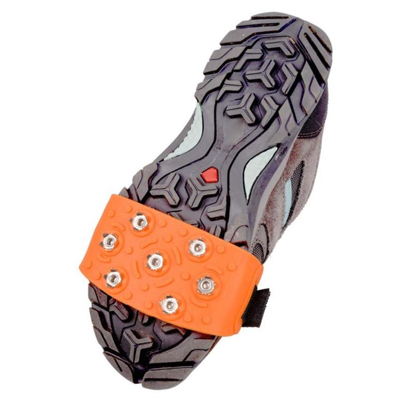 Ice Climbing Crampons Nonslip Ice Crampons Snow Skid Spikes Winter Shoe Cover Clip Crampons for Mountaineering Outdoor