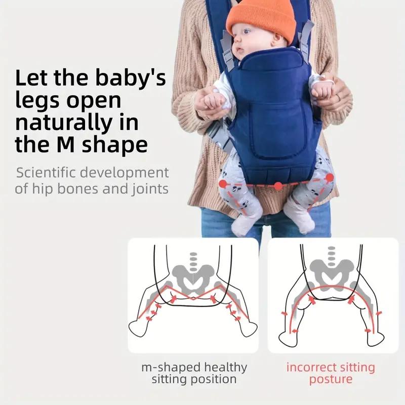 All Seasons Multifunctional Baby Carrier Sling 4 Ways Carry Front Back Versatile Infant Shoulder Carrier