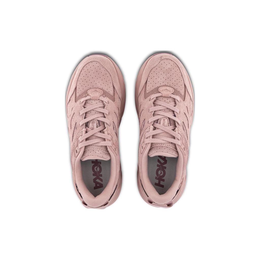 HOKA Clifton L Suede Pale Mauve Men Sneakers Purple 1122571-PMV