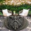 Viking Warrior pattern round rug,Carpet Rug for Living Room Bedroom Sofa Playroom Decor,Non-slip Floor Mat,Holiday Gifts and Birthday Gifts