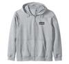 Oasis Small Pocket Logo Heather Grey Zip Hoodie