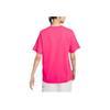 Nike Sportswear Solid Color Casual Loose Short Sleeve Drop Shoulder T-Shirt Women Tops Light-Melting-Red FD4150-648