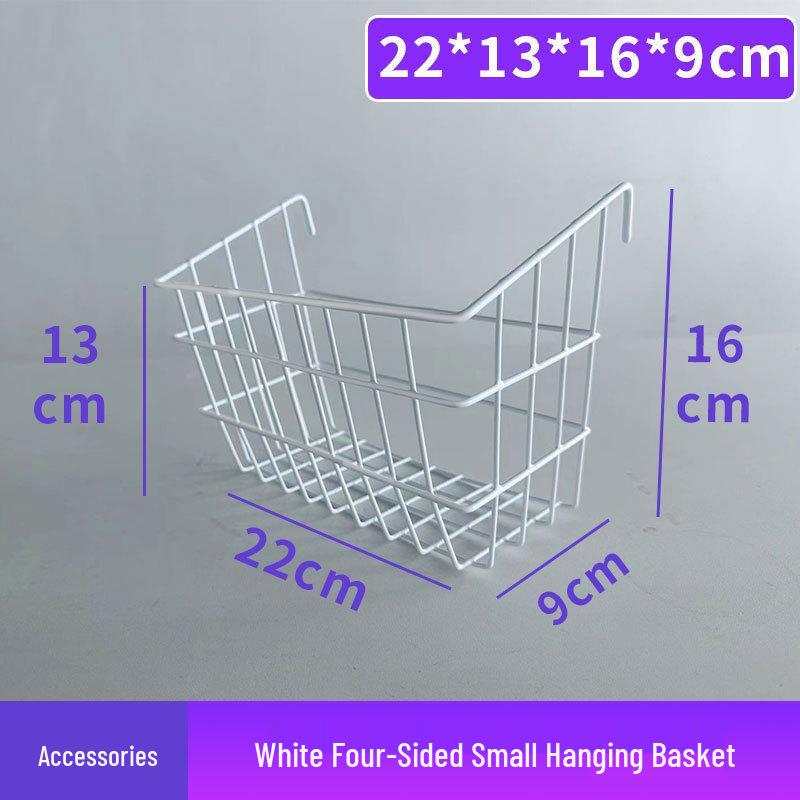 White Wire Grid Mesh Display Rack for Storage & Photos