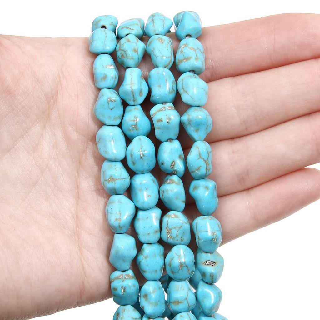 Synthetic Blue Turquoise Beads: DIY Jewelry Twisted, Special-Shaped, Animal, Abacus Spacer, and Scattered Beads