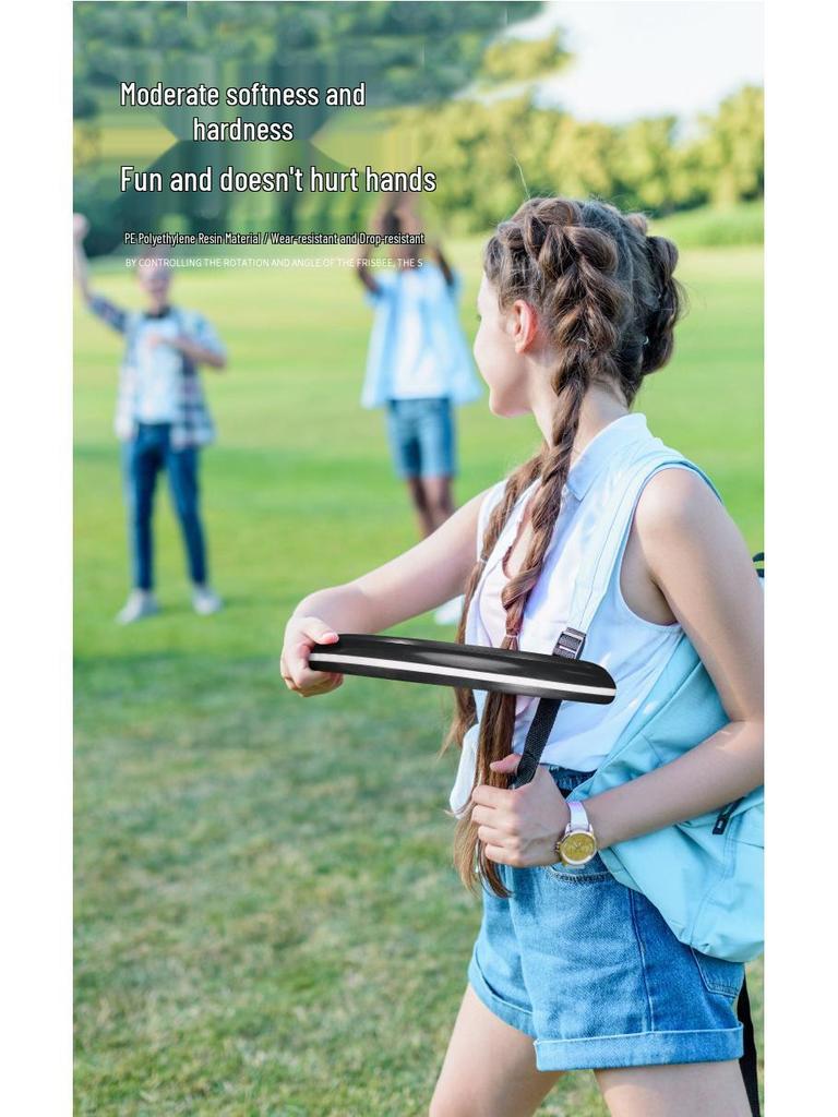 LED Light-Up Flying Disc: Interactive Parent-Child Toy for Team Building and Outdoor Fun