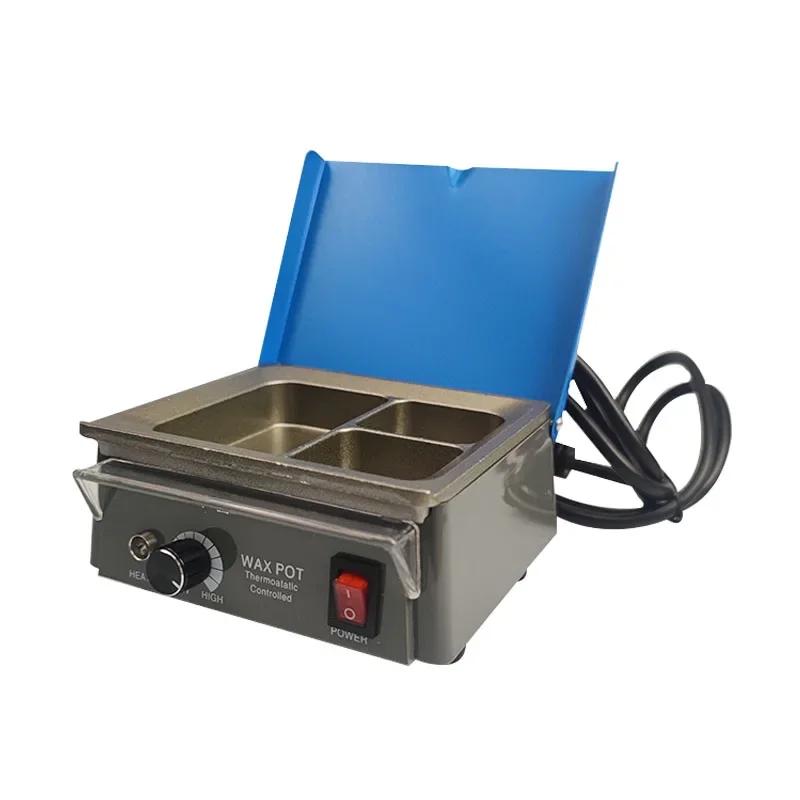 Dental Wax Pot Wax Heater 3-Well Wax Heating Analog Dipping Pot Digital Dental Melter Lab Equipment