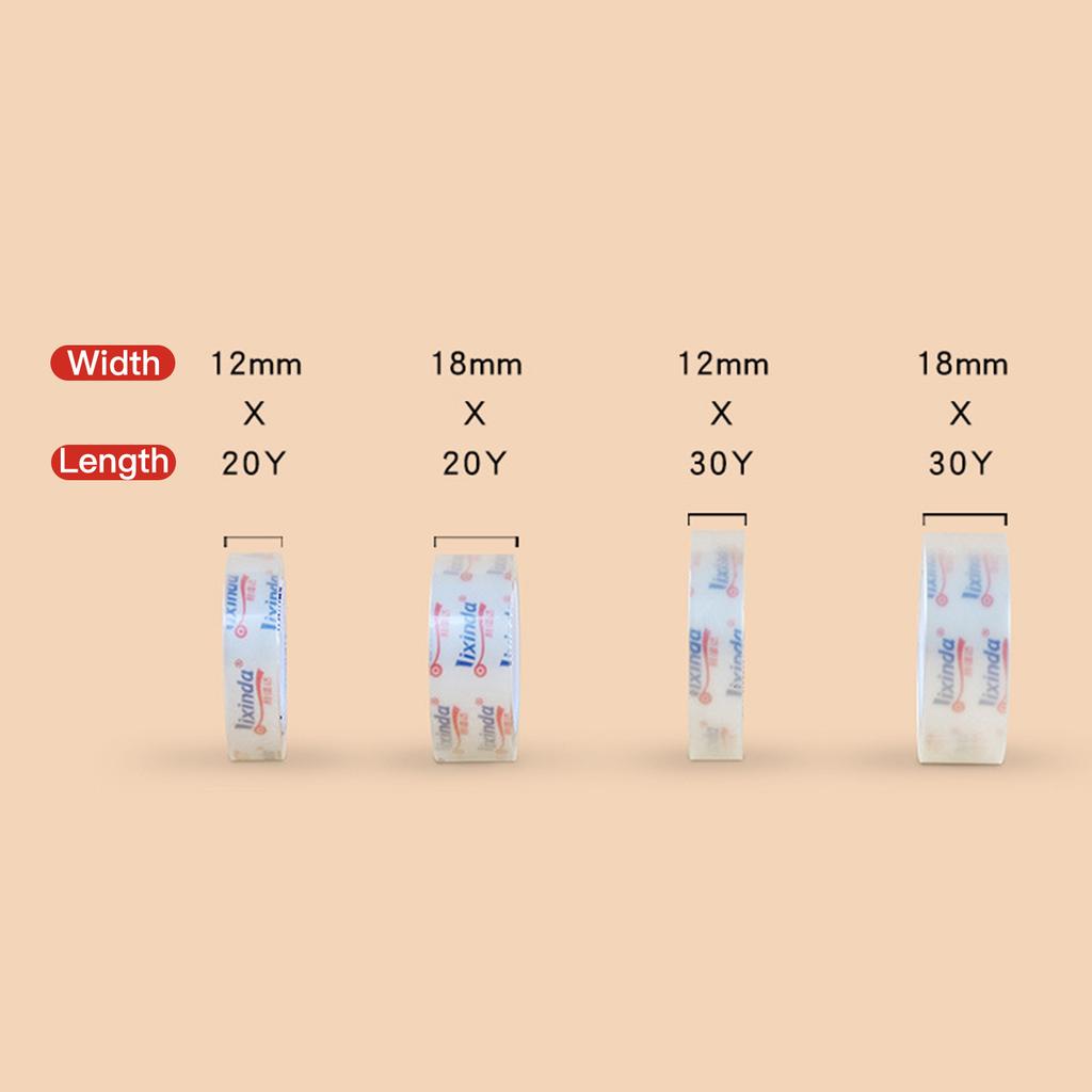 Transparent Adhesive Tape Stationery Clear Hand-teared Tape Single-sided Strong Sticky Typo for