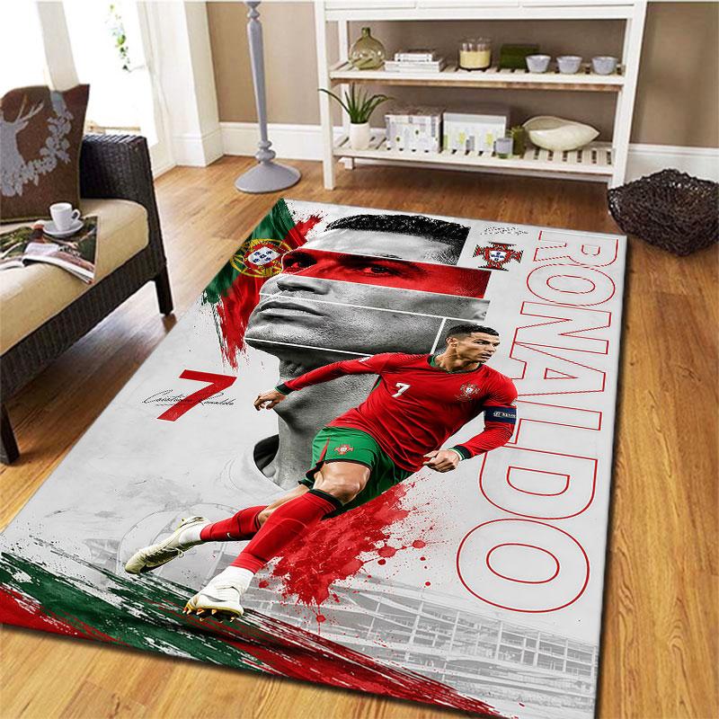 Cristiano Ronaldo Carpet Rug for Living Room Bedroom Home Sofa Decoration,Kids play Non-slip Floor Mat