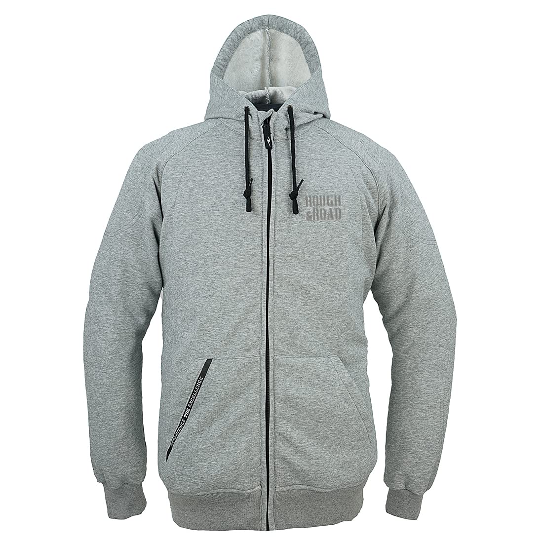 

Motorcycle Rough Ride Zip Hoodie with Pad Mixed Size L ROUGH&ROAD Air-Thru Set, Gray, (RR1003APMX-GY3)