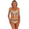 Handmade European & American Stripe Crochet Bikini Set