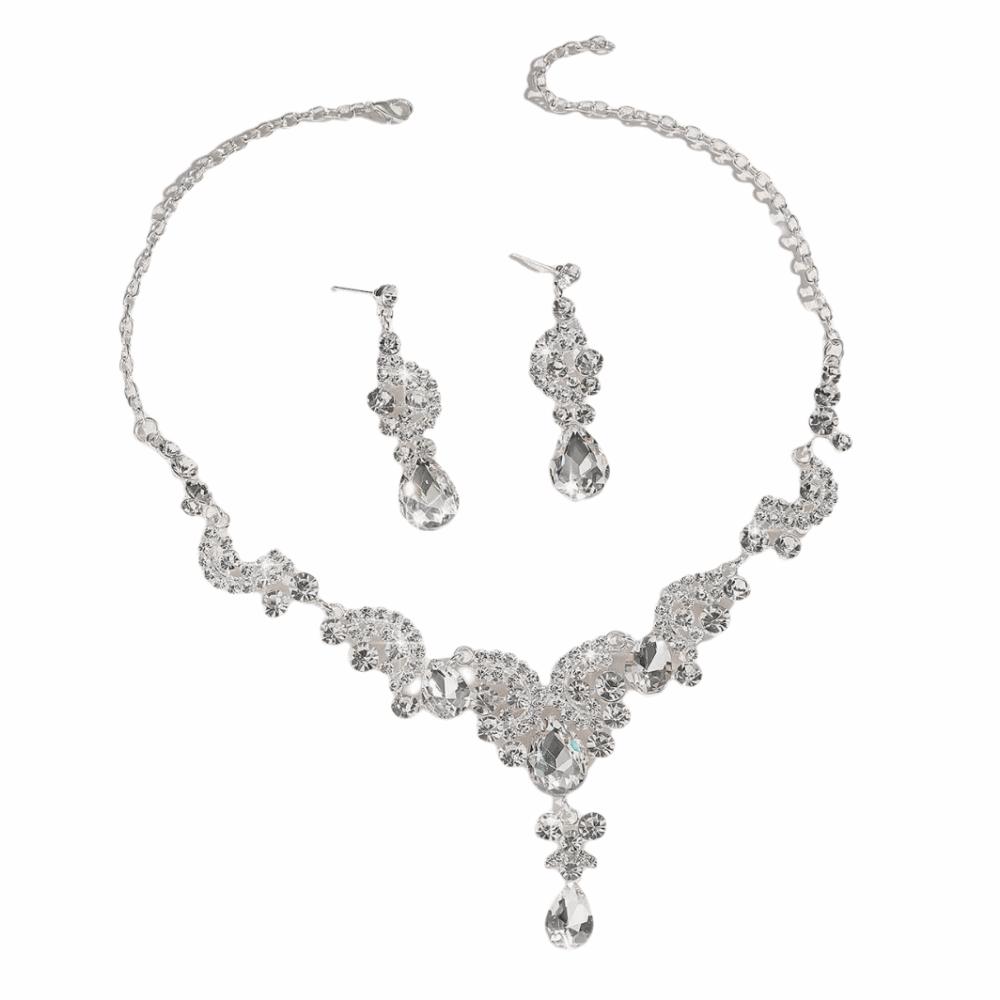 Elegant Necklace Earrings Set Luxury Bridal Jewelry Set Women's Jewelry Sets Women's Accessories