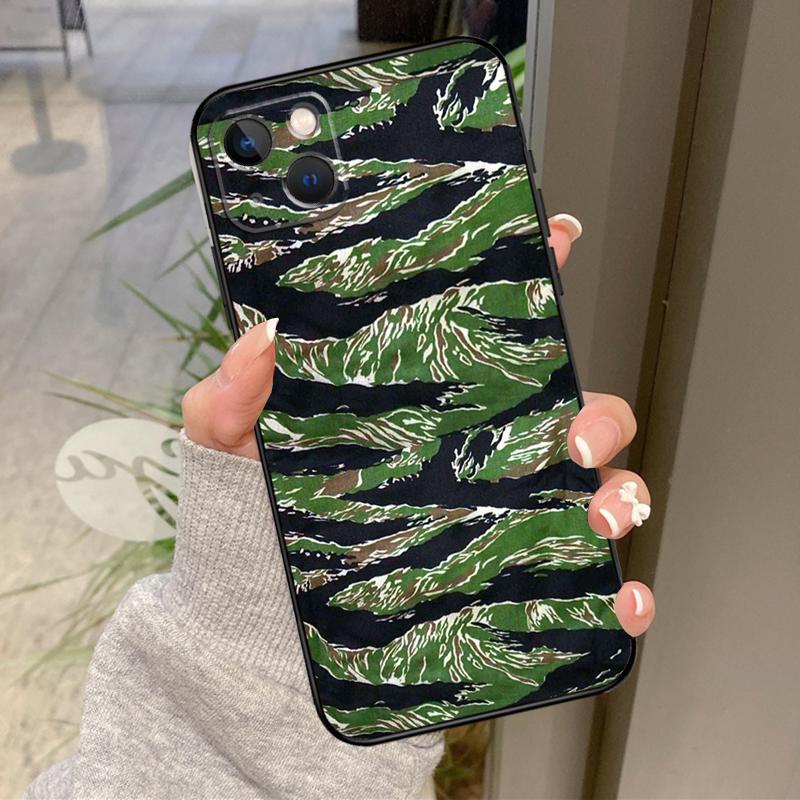 

Humor Tiger Stripe Camo Army Case For iPhone 17 Air 16 15 14 13 11 12 Pro Max Plus 12 13 Mini 16e 17 Pro Max Back Cover iPhone 14 Pro