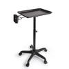 Aluminium Salon Instrument Tray, Height Adjustable Trolley Cart Tray Station on Wheels for Salon Tattoo Spa Beauty Service Holder Tool Storage