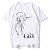 Lain Graphic Print High Quality  Unisex T-shirt Short Sleeve Street Fashion Trend Clothing Street Style Top Tees