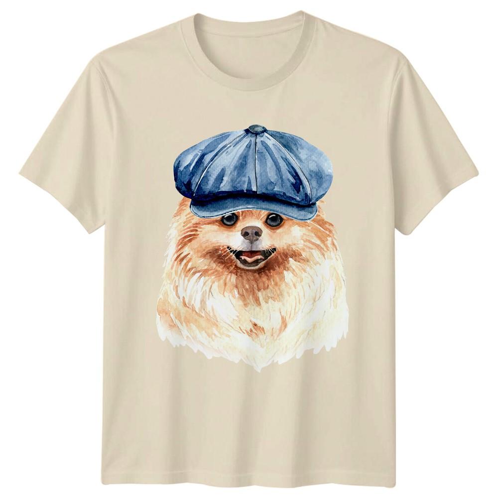 Pomeranian Dog Breed Watercolor Art Unisexs TShirt Canine Pet Lover