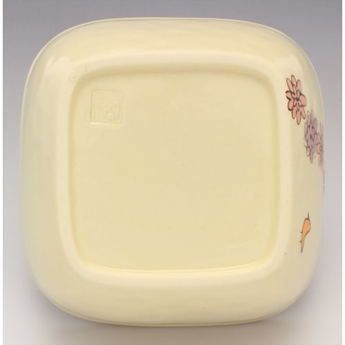 Kiln SOUSEN Microwave Pack, Pink, 15cm, Seto Ware, Large Pack Bowl, Bird Pattern