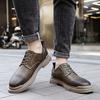 Heißer Verkauf Allround Herren Freizeitschuhe Echtes Leder Herren Bequemer Laufschuh Luxusmarke Schnür-Oxfords für Herren Schuhe