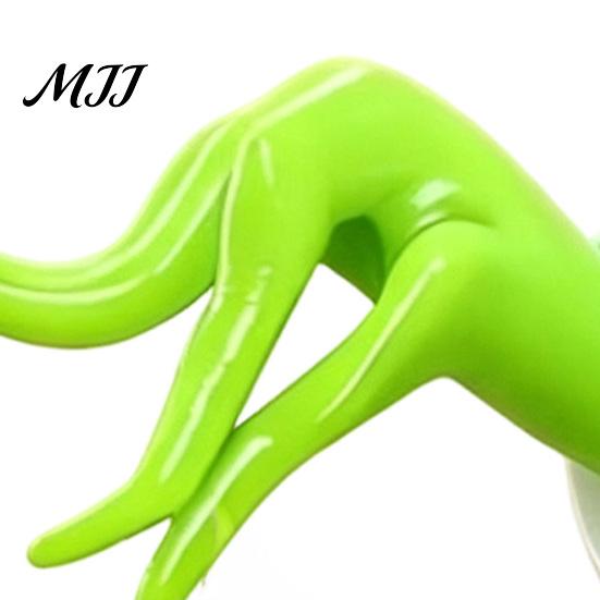 Easy Install Ornament Hook Green Elf Christmas Hanger, Holiday Hand Wall Hook, Space Saving Ornaments Display Holder for Hanging Baubles, Keepsake
