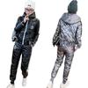 Winter Cotton Clothes Cotton Jackets Cotton Pants Sports Fashion Two-piece Set Women's Fitness Running Clothes Loose Korean Set