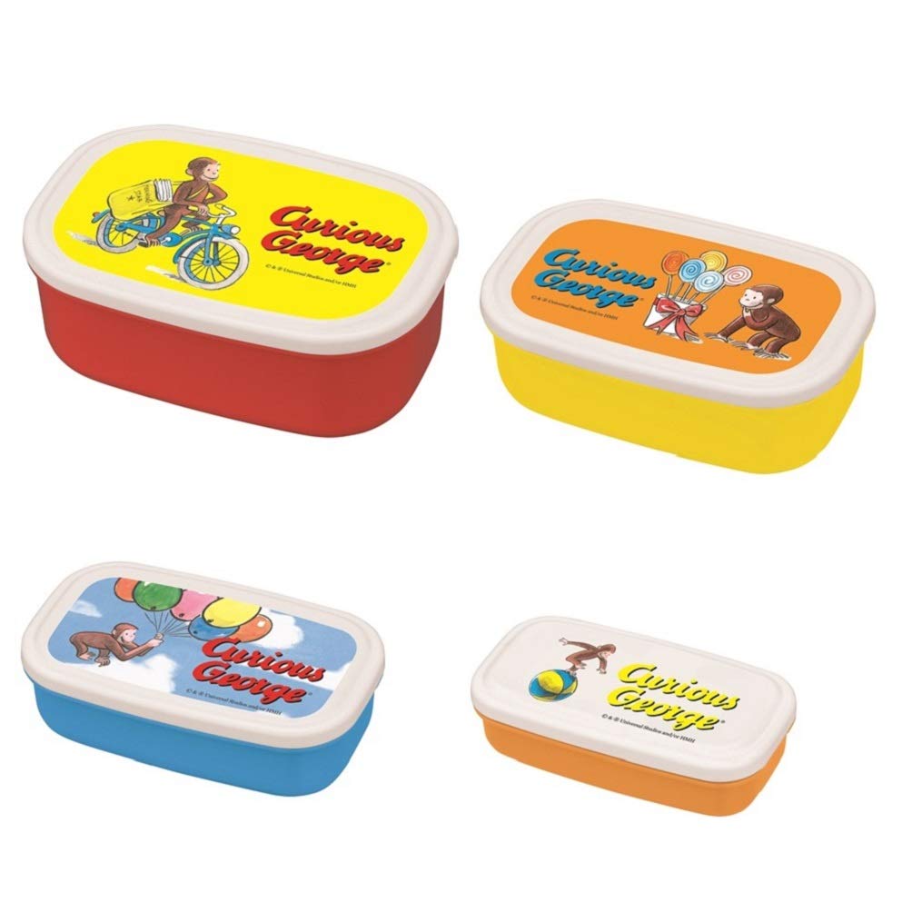 

Gakken Staifle Curious George Bento Box 4 шт. ланч-бокс Bicycle K15029