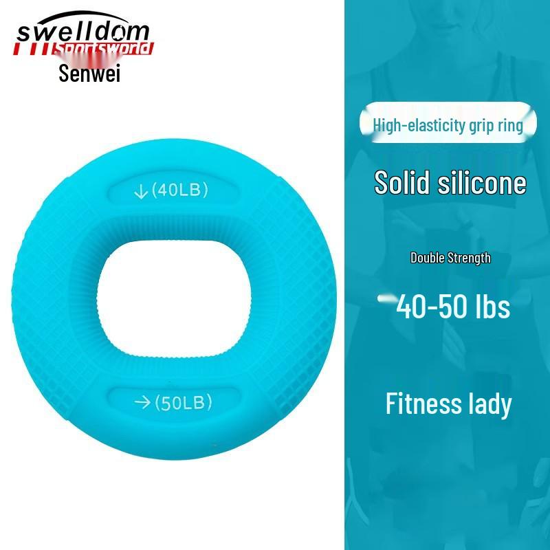 Dual Resistance Silicone Grip Strength Trainer Ring