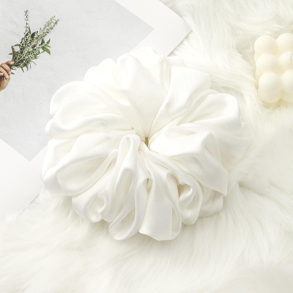 Fashion Muslim Printed Scrunchy Large Premium Oversize Hair Band Malaysia Chiffon Big Size Muslim Hijab Scrunchies