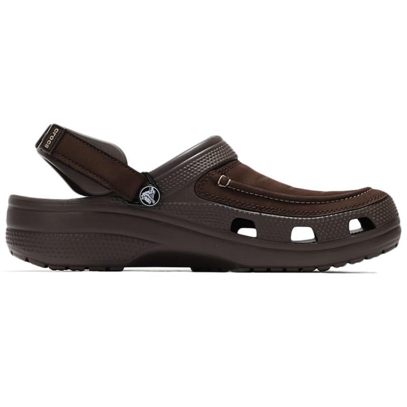 Crocs Classic clog Lightweight and comfortable Crocs Sandals Men's Dark Coffee