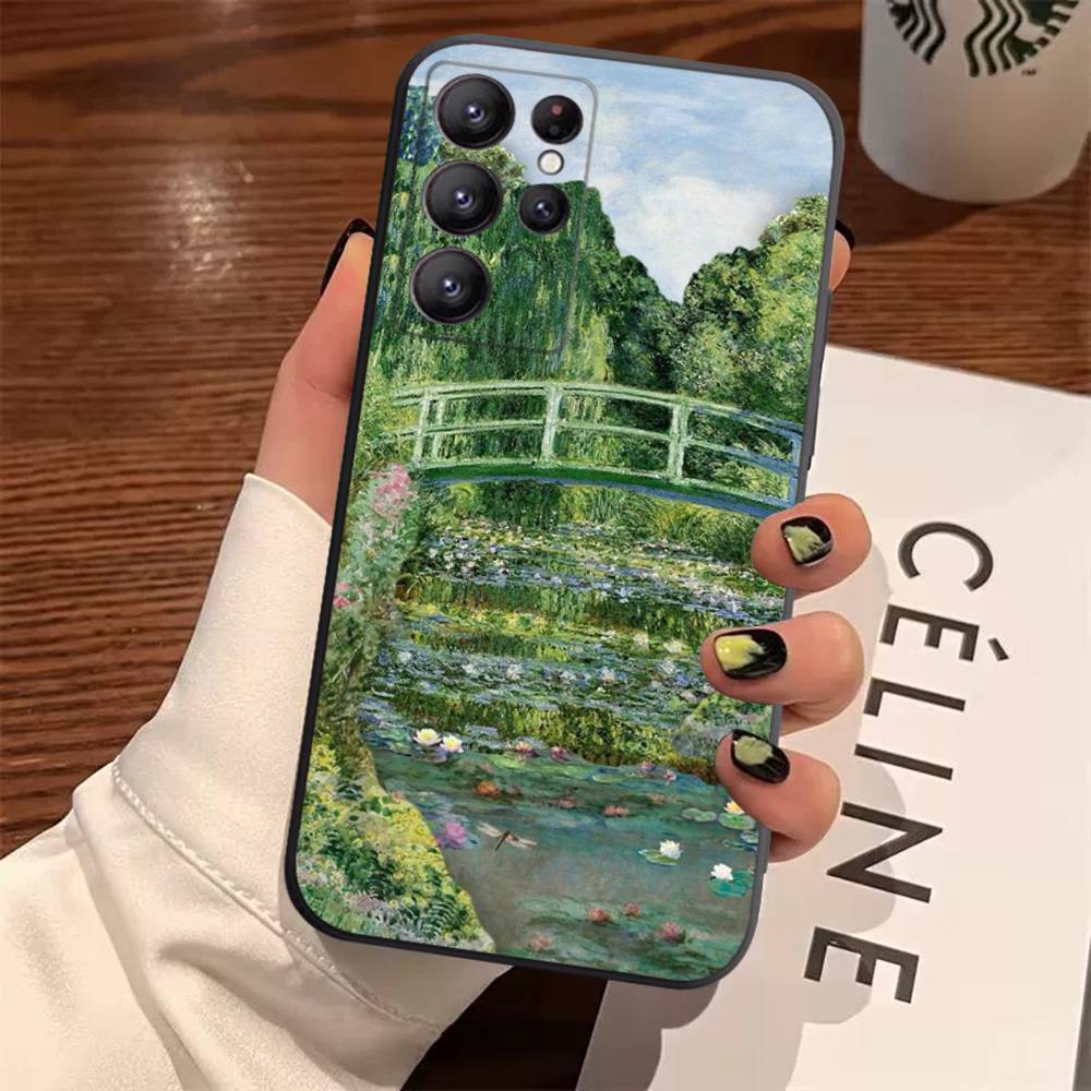 Claude Monet Impressionism Painter Case For Samsung Galaxy Case S25 S23 S22 S21 S30 S20 S10 Ultra Plus FE TPU Soft Cover