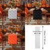 Comfortable Halloween Table Runner Soft Texture 3D Tufting Dining Tablecloth  Restaurant