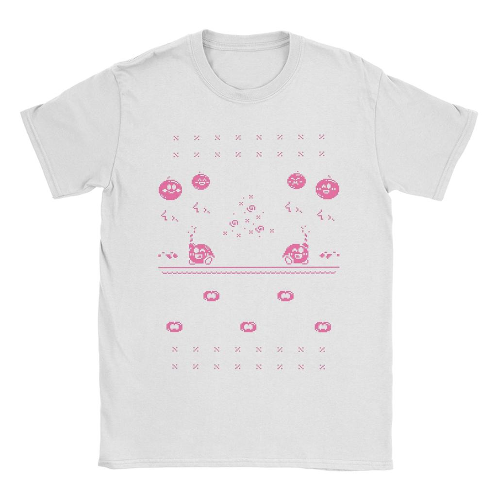 Leisure Superstar Sweater Kirbys TShirts Men Crewneck Cotton T Shirt Short Sleeve Tees Gift Idea Tops