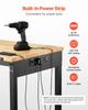 48" Workbench on Wheels Adjustable Height Table with Power Outlet & Pegboard