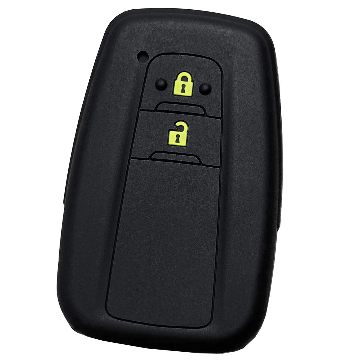 

Силиконовый чехол для смарт-ключа IKT для автомобилей Toyota, 2 кнопки, черно-желтый, Prius 50