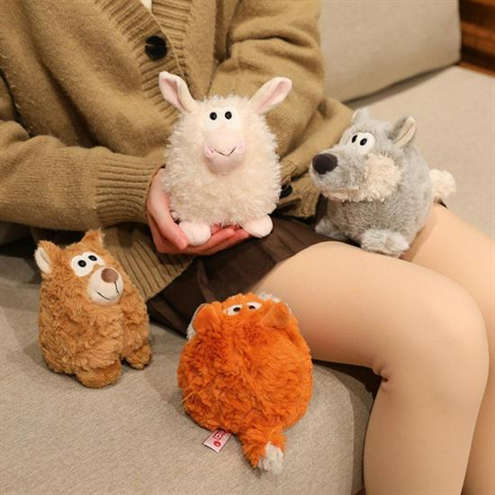 Adorable Cartoon Sheep Plush Toy - Fox Creative Doll Gift from Mengqu Forest Series