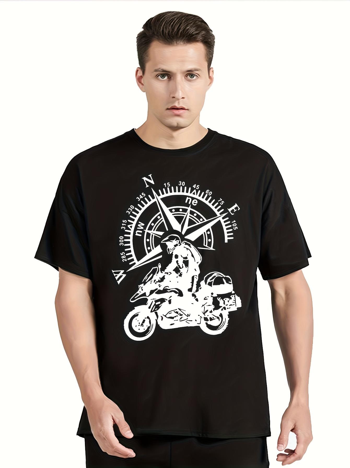 T-Shirt y2k Motorcycle Adventure T Black S