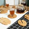 Household Bamboo Cup Coaster High Temp Resistant Non-Slip Table Placemat
