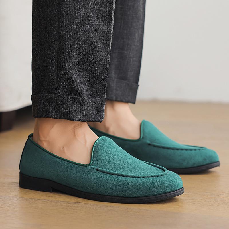Men's Suede Leather Loafers Soft Mens Shoes Comfortable Driving Shoes Brand Men Casual Footwear All-match Male Moccasins