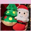 Soft And Cuddly Christmas Plush Dolls Santa Tree Elf And Penguin For Holiday Cheer