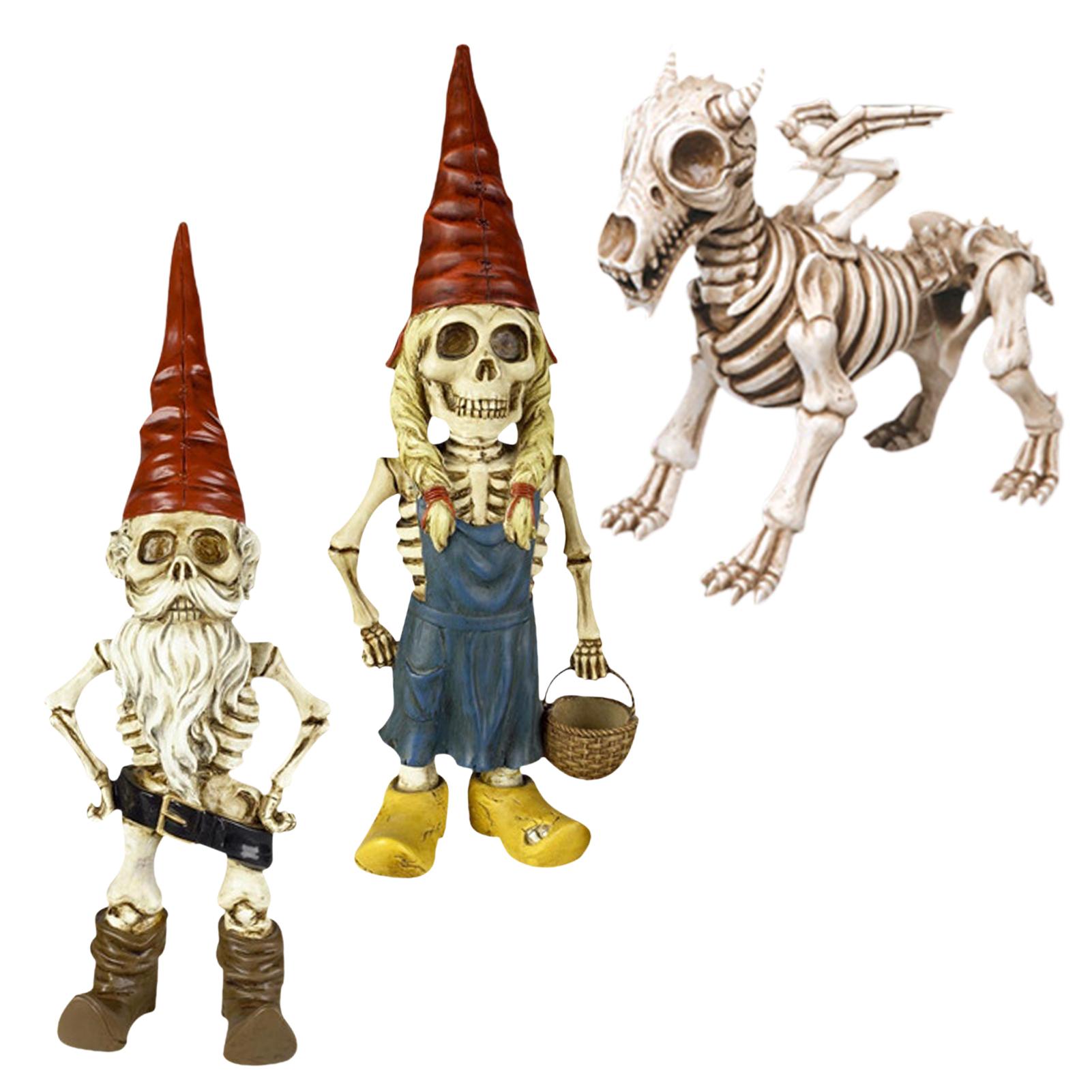 

Скелет Гном Сад Статуя Двор Искусство Домашний Декор Полка Украшение