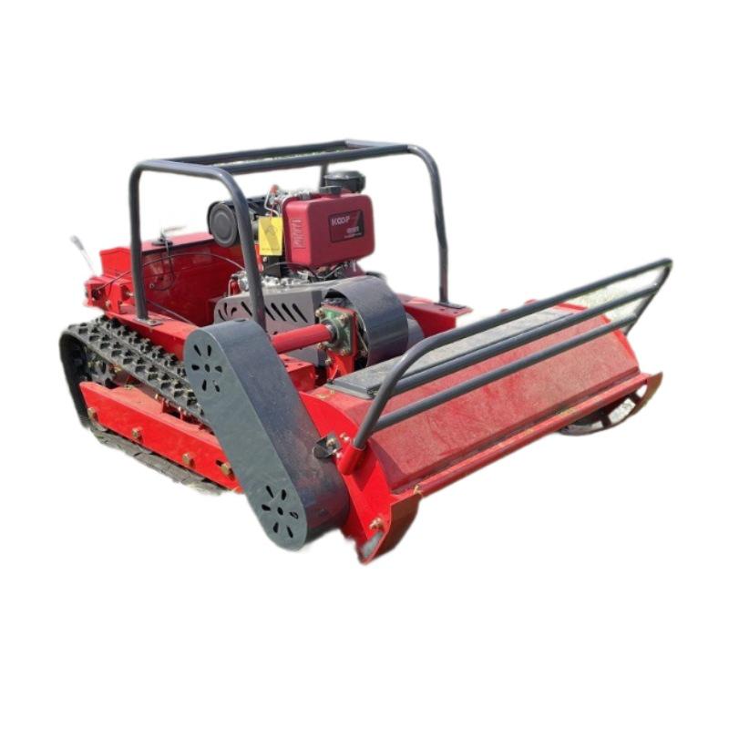 Self-Propelled Agricultural Crawler Mower & Weeder for Challenging Terrain