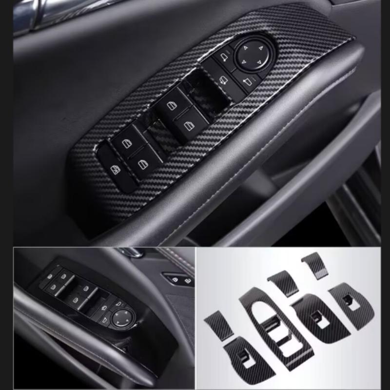 For Mazda 3 Axela 2019-2022 Accessories Inner Door Bowl Handle Trim Cover Frame ABS Carbon Interior Mouldings Modification