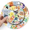 50 Hand-drawn Q Version Graffiti Animal Stickers for Bullet Journal DIY Decoration