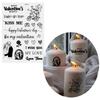 Valentine's Day Candle Sticker Exquisite Pattern Candle Tattoo Film Sticker Valentine's Day Themed Candle Tattoo Decal