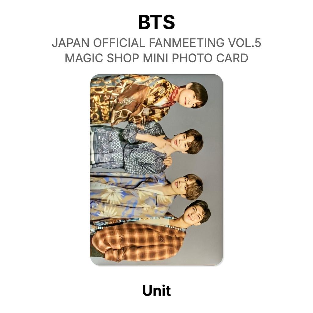 BTS JAPAN OFFICIAL FANMEETING VOL.5 MAGIC SHOP MINI PHOTO CARD Official Photocard