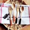 Wooden Dinner Kit Rice Soups Kitchen Supplies Utensil Dinnerware Sets Fork Spoon Tableware
