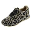 Chaussures pour femmes sauvages à imprimé léopard à la mode, chaussures décontractées augmentées