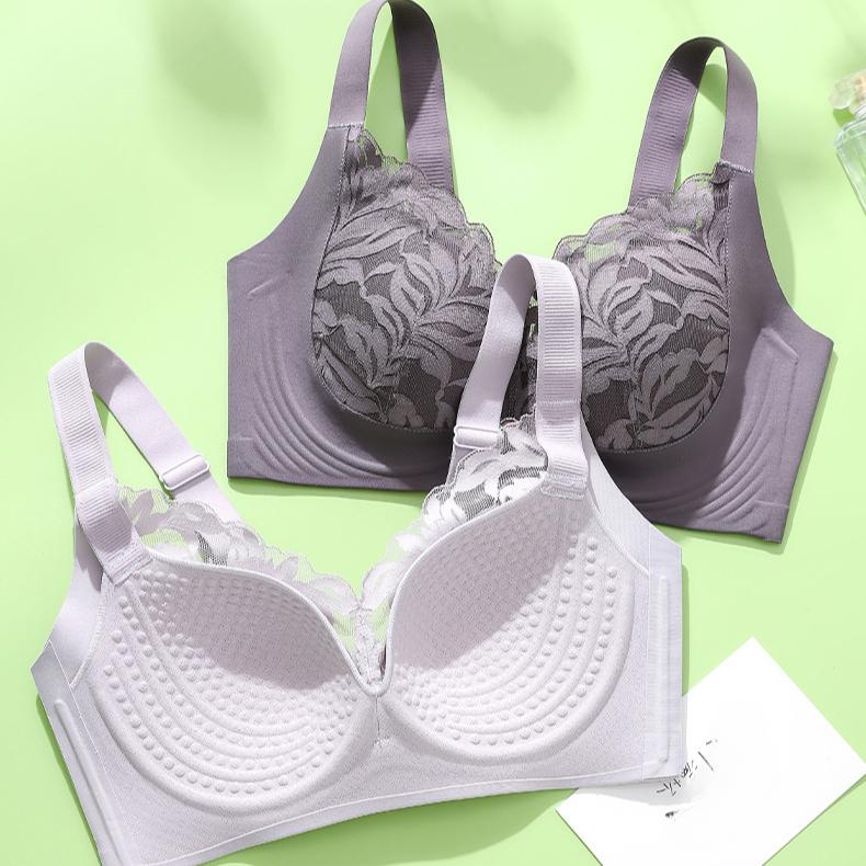 Underwear Women's Thin Size Large Size Bra Adjustable Bra Converging Breast Straightening Anti Sagging Bra